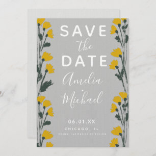 Wilde Blume handGezeichnet botanisches Save the Da