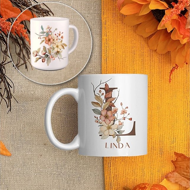 Wilde Blume Herbstgarten Ursprünge L Kaffeetasse (Von Creator hochgeladen)