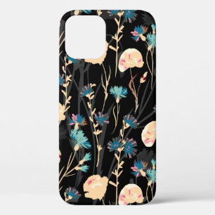 Wilde Blume Illustrationen. Vintager nahtloser Ber Case-Mate iPhone Hülle