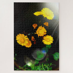 Wilde Blume im Sonnenschein Puzzle