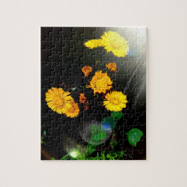 Wilde Blume im Sonnenschein Puzzle (Vertikal)
