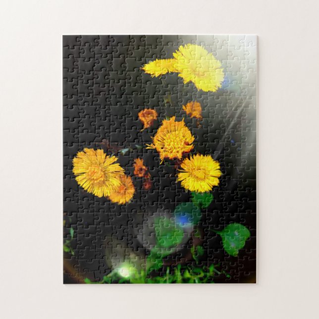 Wilde Blume im Sonnenschein Puzzle (Vertikal)