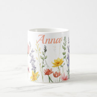 Wilde Blume in Pastellfarbe Kaffeetasse