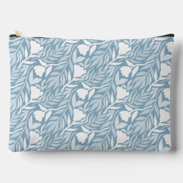 Wilde Blume Kaskade White & Light Sky Blue Zubehörtasche