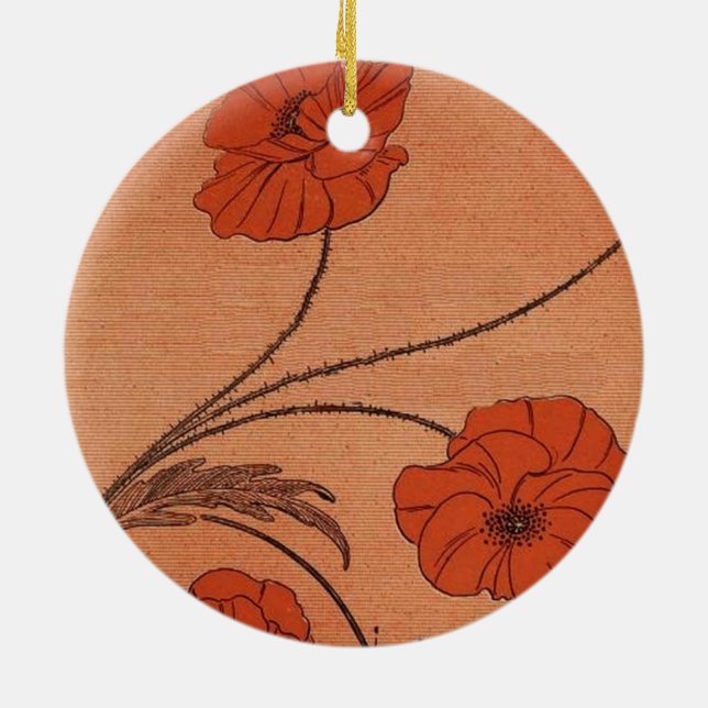 Wilde Blume Keramikornament (Hinten)