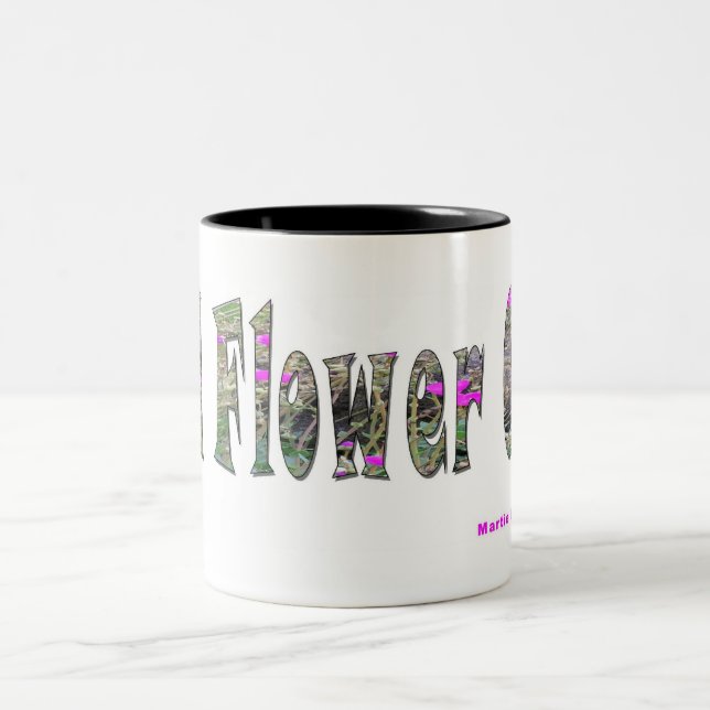 Wilde Blume Kinder-Tasse Zweifarbige Tasse (Mittel)
