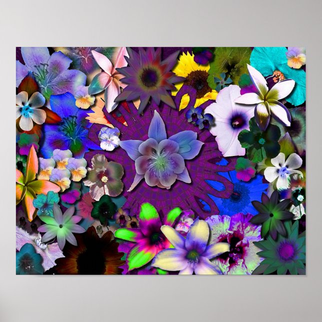 Wilde Blume - kleiner Poster (Vorne)