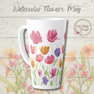 Wilde Blume Latte Tasse