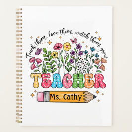 Wilde Blume lehren ihnen Liebe sie Planer