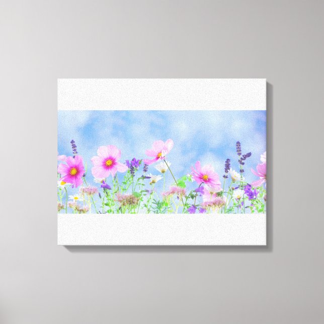 Wilde Blume Leinwanddruck (Vorderseite)