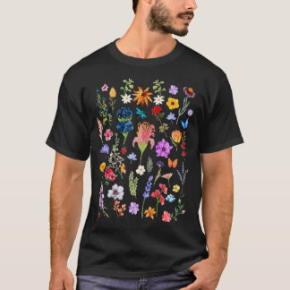 Wilde Blume Meadow Ästhetik T-Shirt