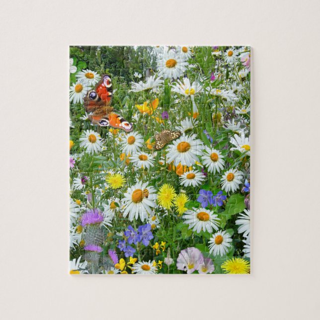 Wilde Blume Meadow Puzzle (Vertikal)
