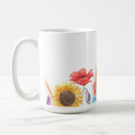 Wilde Blume, mischen und passen Kaffeetasse