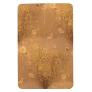 Wilde Blume mit Orange Glow Magnet