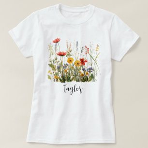 Wilde Blume Name T-Shirt