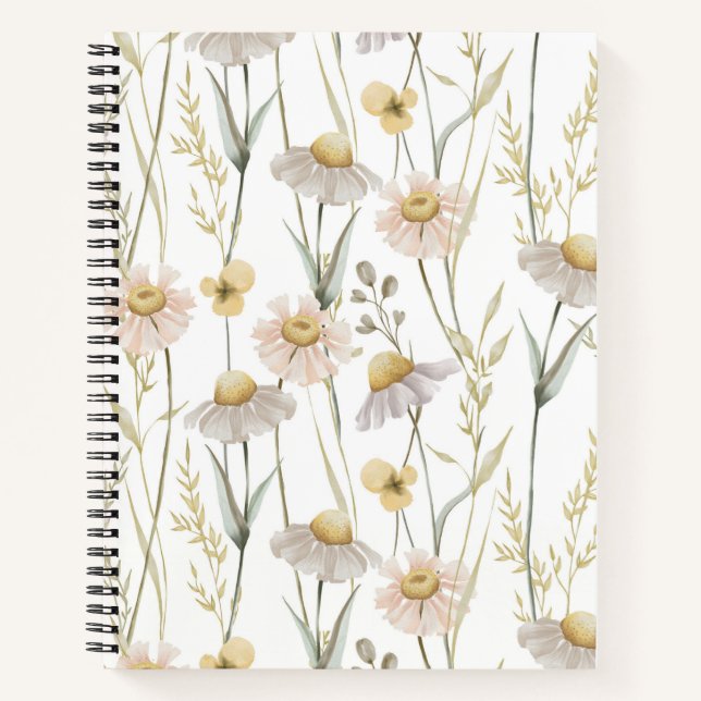 Wilde Blume Notizbuch (Vorderseite)