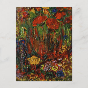 Wilde Blume Postkarte