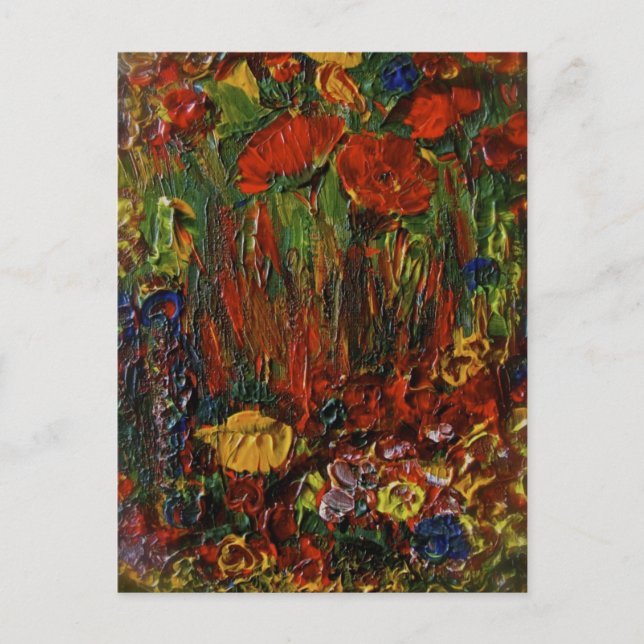 Wilde Blume Postkarte (Vorderseite)