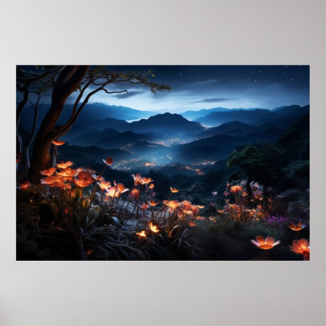 Wilde Blume Ruhe Natur Stille Ruhe Poster (Vorne)