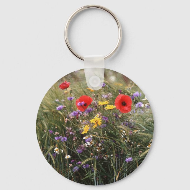 Wilde Blume Schlüsselanhänger (Vorderseite)