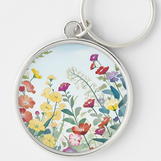 Wilde Blume Schlüsselanhänger (Vorne)