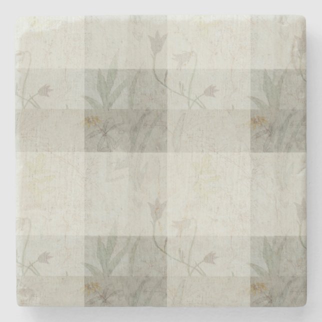 Wilde Blume Stone Untersetzer (Vorderseite)