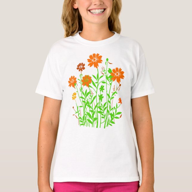 Wilde Blume T-Shirt (Vorderseite)