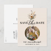 Wilde Blume Vintag Floral Boho Save the Date