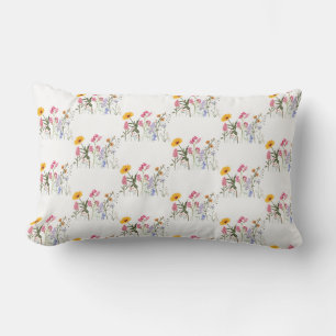 Wilde Blume, Vintage botanische Pastelle Lendenkissen