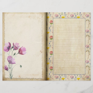 Wilde Blume Vintage Stilzeitschrift