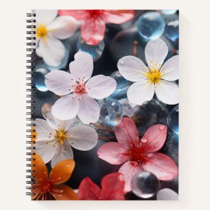 Wilde Blume Wasser Natursee Notizbuch
