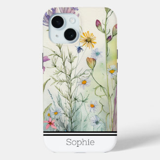 Wilde Blume Wasserfarbe Case-Mate iPhone Hülle