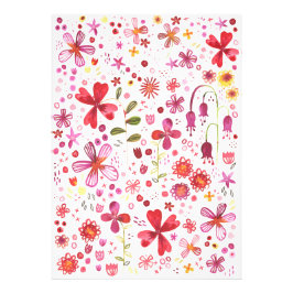 Wilde Blume Wasserfarbe Fotodruck