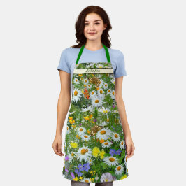 Wilde Blume Weide Personalisiert Schürze