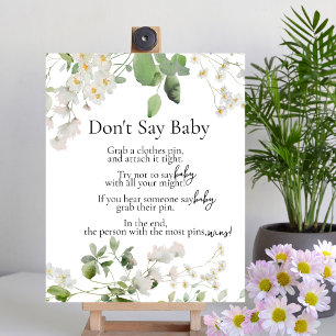 Wilde Blume zum Thema "Shhh Don't Say Baby Game" Poster