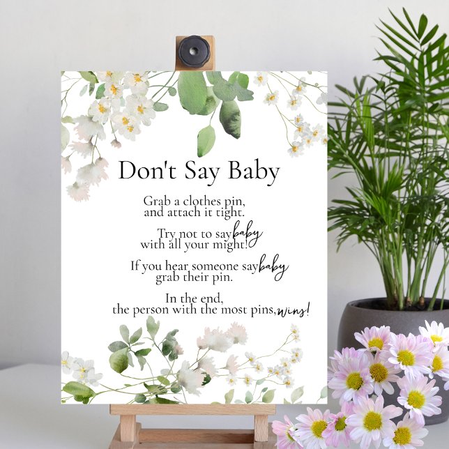 Wilde Blume zum Thema "Shhh Don't Say Baby Game" Poster (Von Creator hochgeladen)