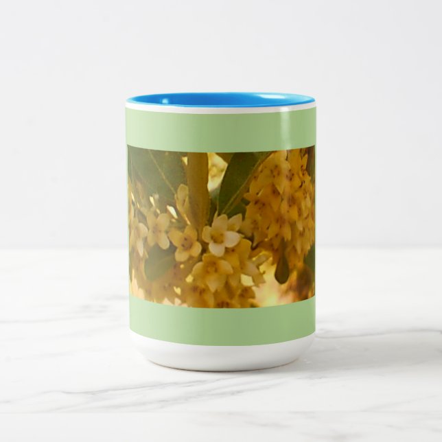 Wilde Blume Zweifarbige Tasse (Mittel)