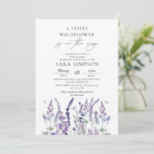 Wilde-Blumen-Baby-Party-Einladung Einladung