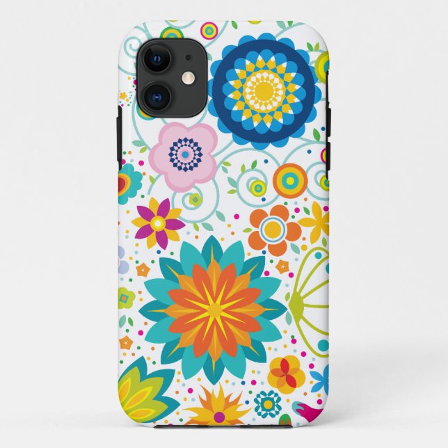 Wilde Blumen Case-Mate iPhone Hülle (Rückseite)