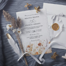 Wilde Blumen Elegante Moderne Budget QR-Code Hochz