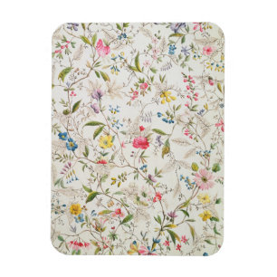 Wilde Blumen entwerfen für silk Material, c.1790 Magnet