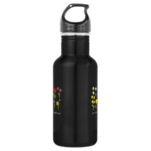 Wilde Blumen Florale Frauen und Mädchen Edelstahlflasche