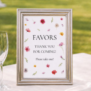 Wilde-Blumen-Gunst Poster