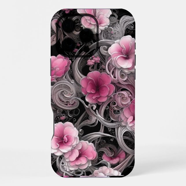 Wilde Blumen  iPhone Hülle (Rückseite)