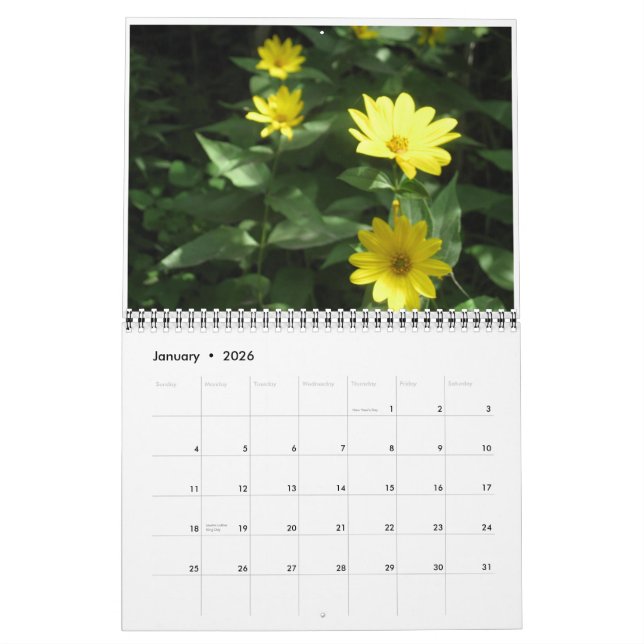Wilde Blumen Kalender (Jan 2026)
