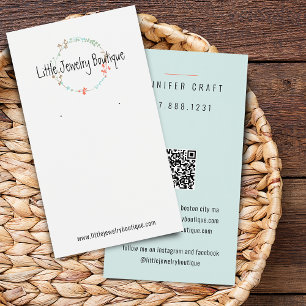 Wilde-Blumen-Kranz-Ohrhänger-Schmuckanzeigekarte