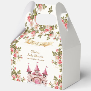 Wilde Blumen Märchenprinzessin Schloss Baby Shower Geschenkschachtel