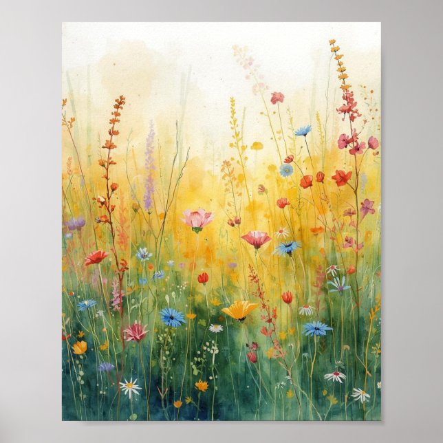 Wilde Blumen Poster (Vorne)