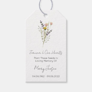 Wilde-Blumen-Samen-Päckchen-Trauer-Geschenk-Anhäng Geschenkanhänger