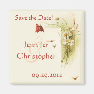 Wilde Blumen Save the Date Magnet